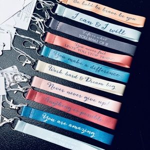 Motivational / Inspirational Wristlets / Keychains